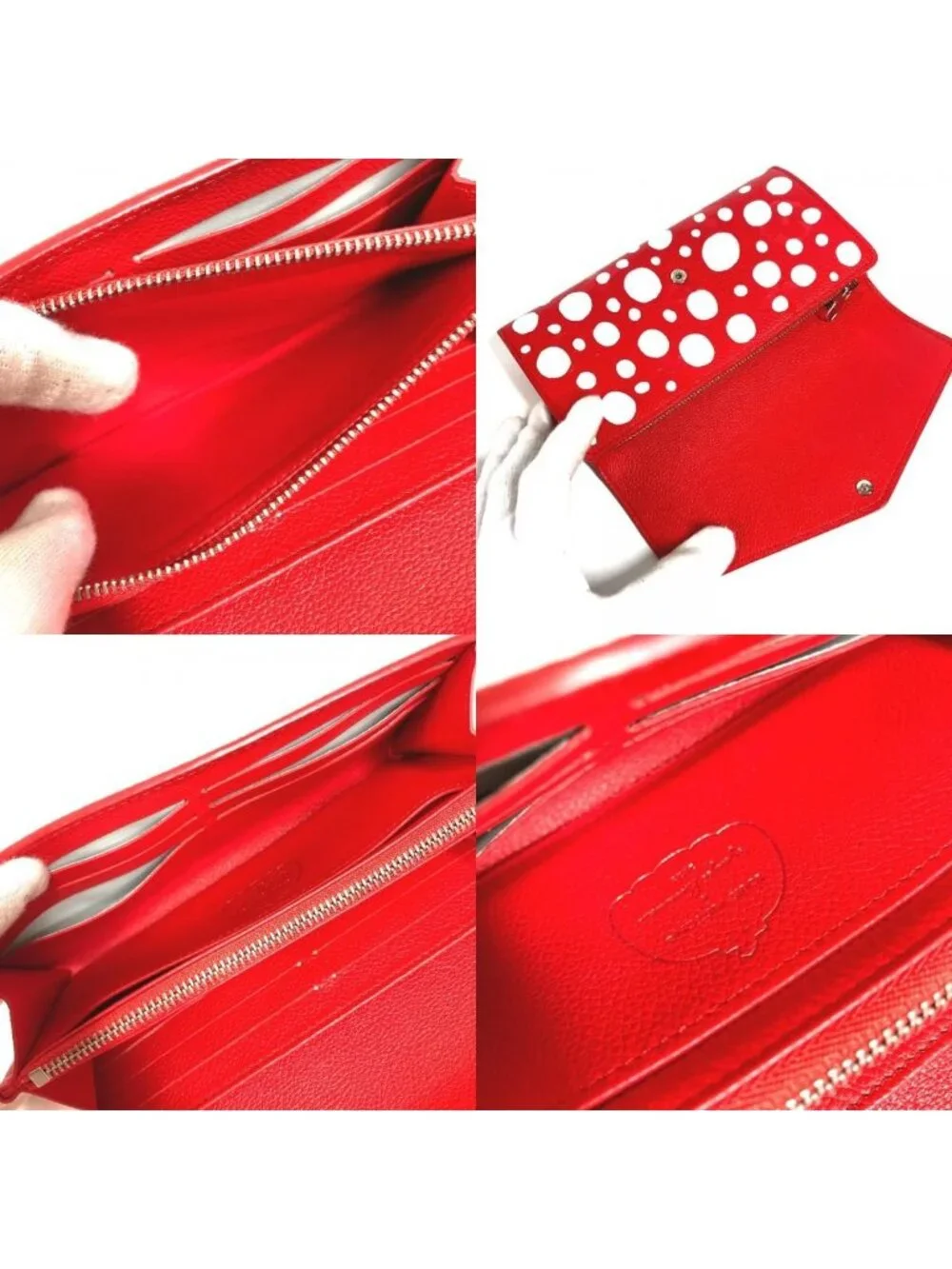 Louis Vuitton Wallet Portefeuille Sarah NM Leather Yayoi Kusama